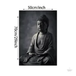 Tableau Bouddha noir pour ambiance apaisante