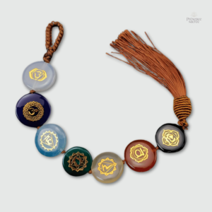 Amulette 7 Chakras en pierre pour l'équilibre énergétique