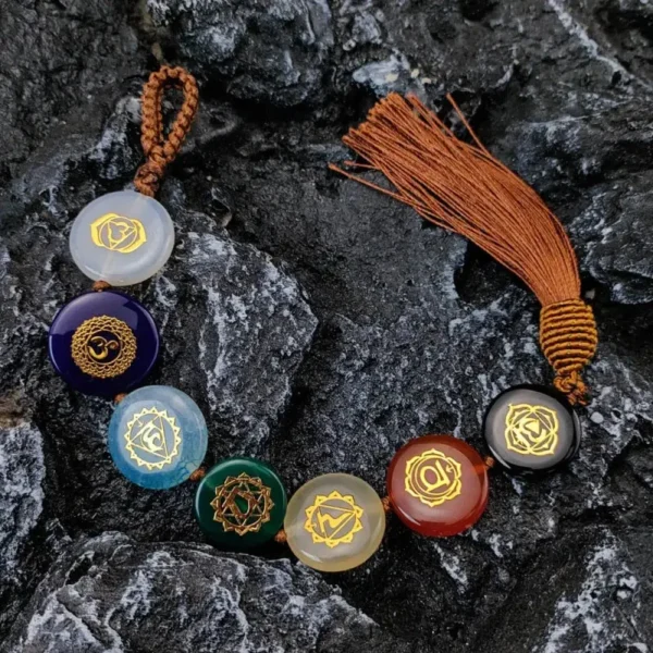 Amulette représentant l'harmonie des chakras