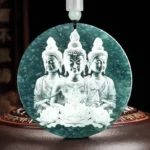 Bijou spirituel Bouddha en bleu birman