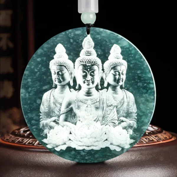 Bijou spirituel Bouddha en bleu birman