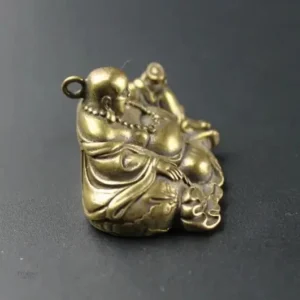 Figurine de Bouddha Rieur en pose confortable