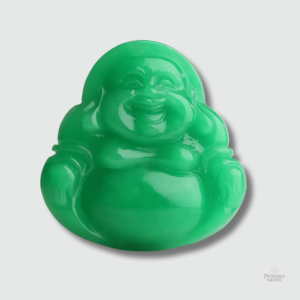 Amulette Bouddha Verte en pierre naturelle