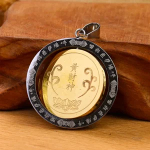 Amulette en or, symbole de paix intérieure