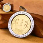 Amulette en or pour la méditation