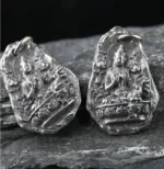 Porte bonheur en argent, amulette bouddhiste classique