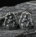Offrez une amulette bouddhiste, argent raffiné