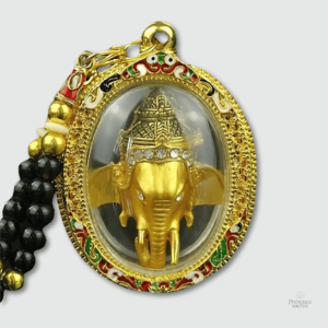 Amulette Ganesh en or, symbole de prospérité et de sagesse
