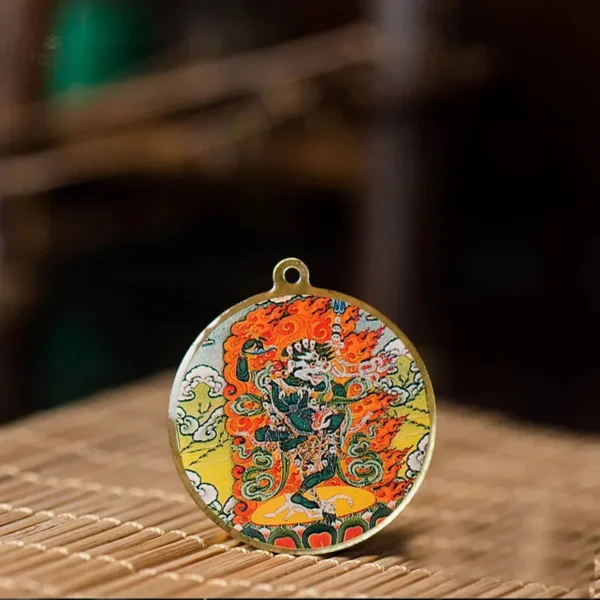 Lion Thangka, amulette pour la méditation et la spiritualité