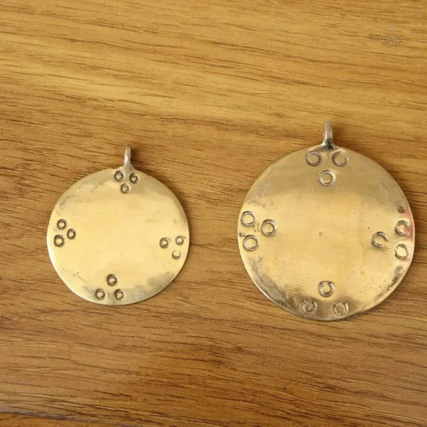 Amulette bouddhiste, laiton, symbole de paix intérieure