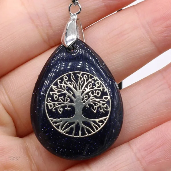Accessoire en Pierre Naturelle, motif Arbre de Vie