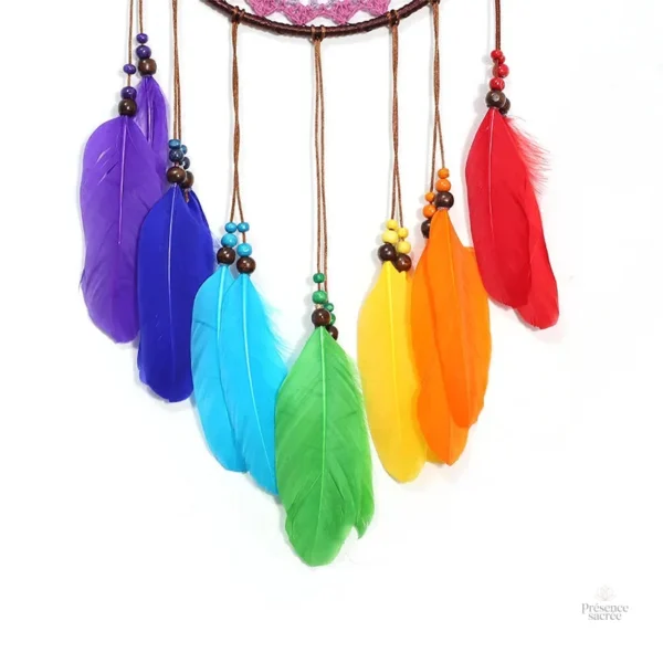 Attrape rêve coloré pour favoriser le bien-être
