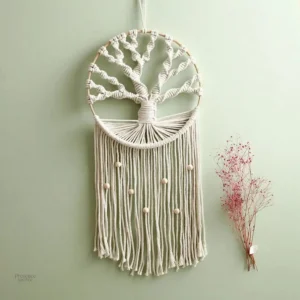 Attrape-rêve Arbre de Vie en macramé