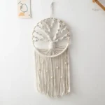 Attrape-rêve fait main en macramé design nature