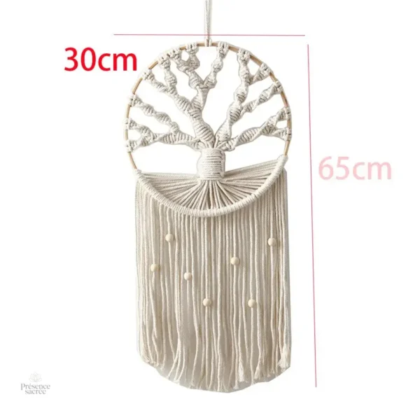 Accessoire décoratif macramé inspiration spirituelle