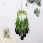 Attrape-rêve arbre de vie vert