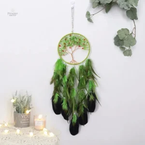 Attrape-rêve arbre de vie vert