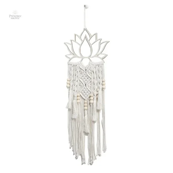 Attrape-rêve artisanal avec design floral moderne