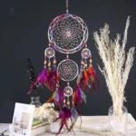 Attrape-rêve indien traditionnel, artisanat culturel