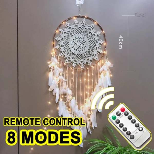 Attrape-rêve LED, capteur de rêves lumineux - vue 3