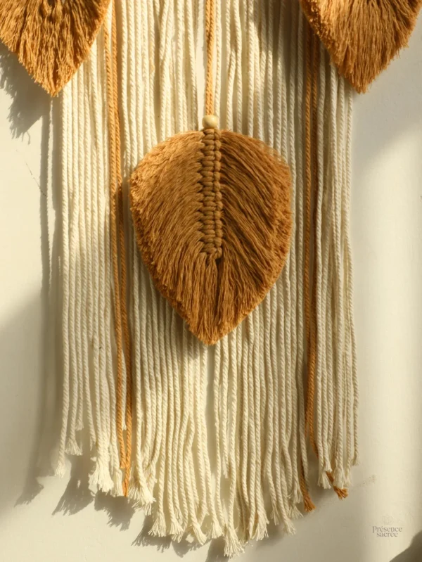 Accessoire déco en macramé pour chambre