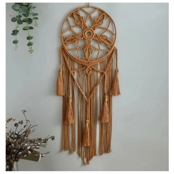 attrape-reve-macrame-1 Attrape rêve en macramé, décoration murale artisanale