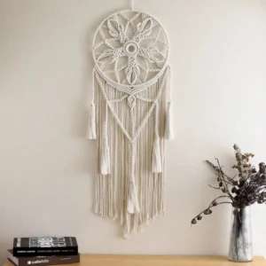 Attrape rêve macramé, élément apaisant pour la chambre