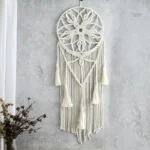 Décoration murale attrape rêve, design macramé unique