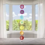Attrape-rêve multicolore inspiré des 7 chakras