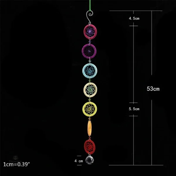 Accessoire spirituel représentant les chakras colorés
