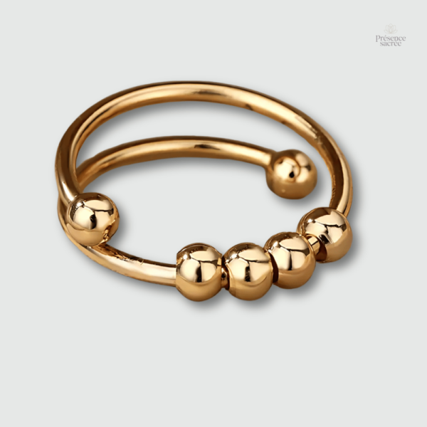 Bague anti-stress pour femme en design bouddhiste