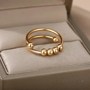 Bague anti-stress femme, symbole de sérénité