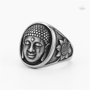 Bague Bouddha en argent