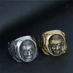 Bague Bouddha argent, symbole de paix et de sagesse