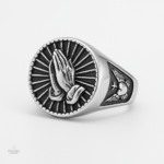 Bague Bouddha avec motif Namaste, accessoire spirituel