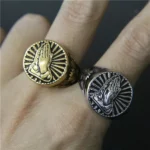 Bague Bouddha décorative, symbole de paix et sérénité