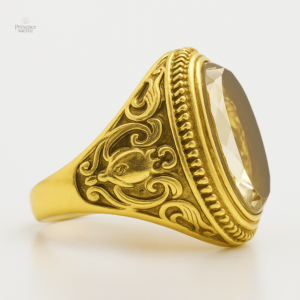 Bague en or avec motif Bouddha, reflet de la culture thaïlandaise
