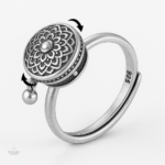 Bague Bouddhiste Antistress, accessoire zen pour apaiser l'esprit
