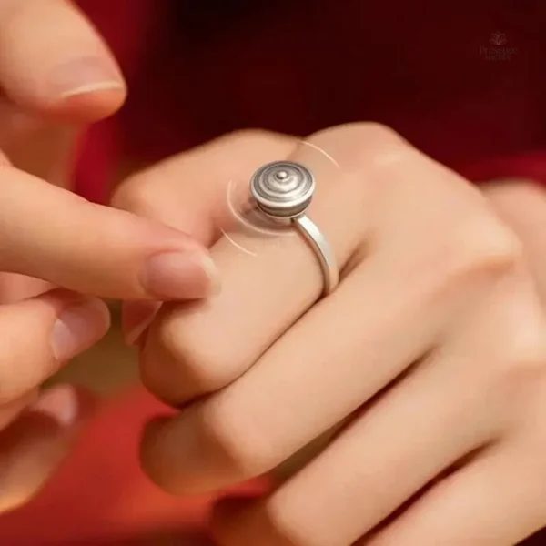 Bague zen en style bouddhiste, symbole de paix intérieure