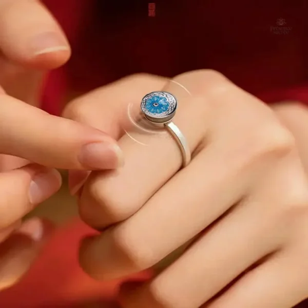 Bague apaisante bouddhiste, favorise le bien-être mental