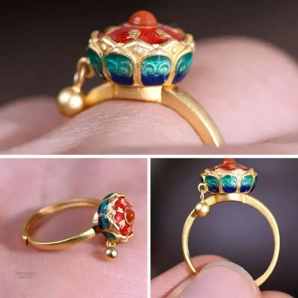 Bague relaxante bouddhiste, alliée contre l'anxiété quotidienne