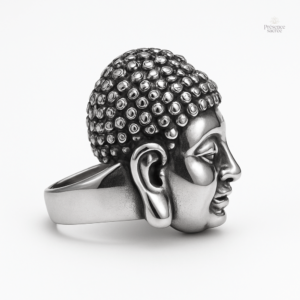 Bague porte-bonheur inspirée du bouddhisme, design élégant