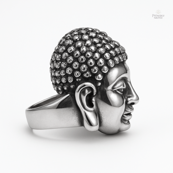 Bague porte-bonheur inspirée du bouddhisme, design élégant