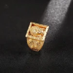 Bague spirituelle tibétaine en métal pour homme