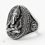 Bague Chevalière Ganesh en style bouddhiste