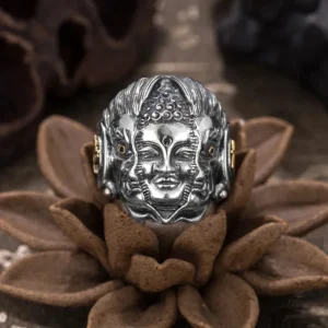 Accessoire spirituel : Bague Démon et Bouddha originale