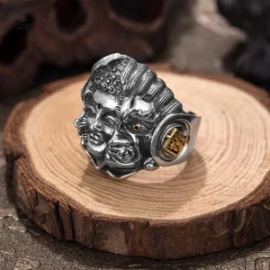 Bague unique Bouddha, design inspiré par le mystique