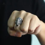 Bague éléphant en argent, accessoire spirituel unique