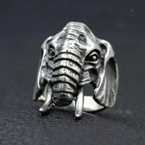 Bague bouddhiste éléphant, élégance et spiritualité réunies