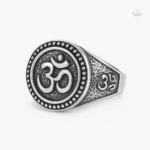 Bague en Argent Homme Bouddhiste Motif Om